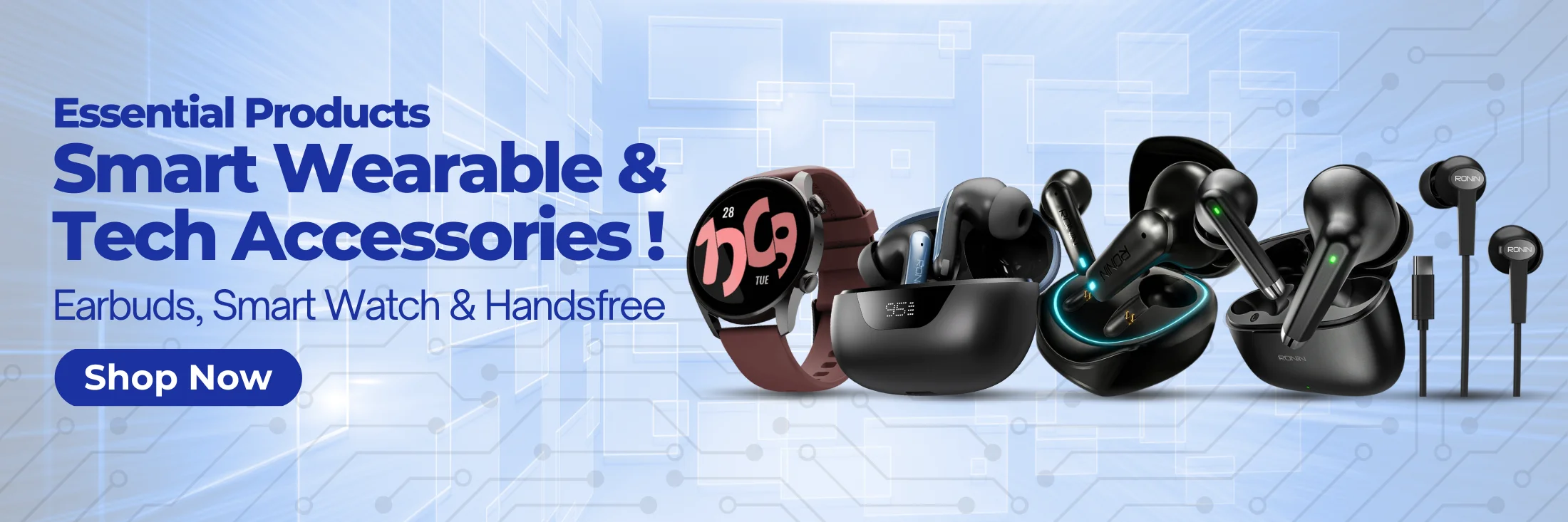 Explore the Latest Ronin Smartwatches & Earbuds in Pakistan – HandA Store