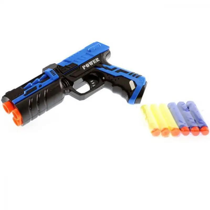 Super Power Soft Nerf Bullet Air Dart Shooting Gun - Multicolour