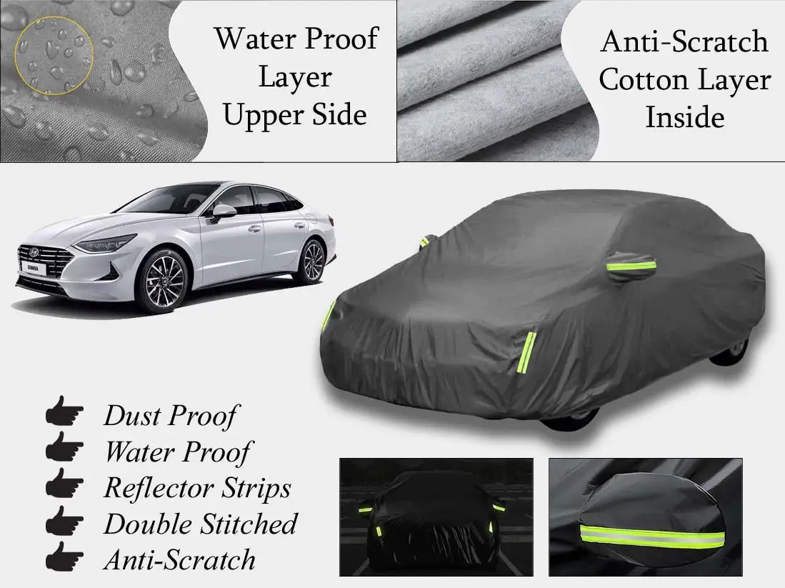 Hyundai Sonata Top Cover | Grey | Anti-Scratch | Double Layer | Heat Proof | Water Proof