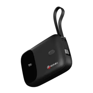 Ronin R-4030 – 10,000mAh Fast Charging Power Bank | Dual USB Output | Compact & Travel-Friendly