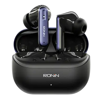 Ronin R-7075 Vesper Dual Connectivity ANC & ENC Earbuds – Gaming Mode, Low Latency, Deep Bass, Bluetooth 5.3