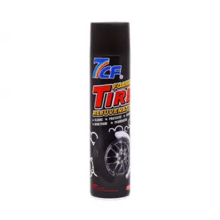7CF Foaming Tire Rejuvenator – Deep Black Shine & Protection Foam (650ml)