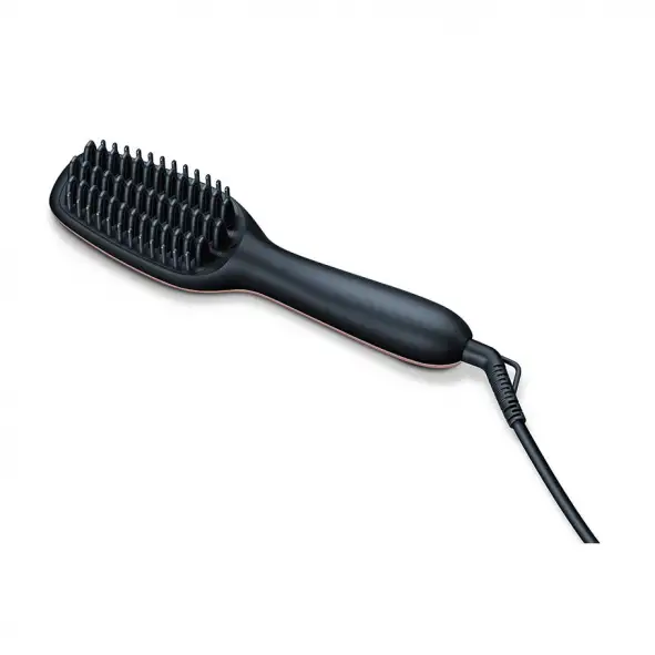 Beurer HS 60 Hair Straightening Brush – Ionic Heated Styler with Ceramic Protective Coating, Variable Temperature 120-200°C & Single Stroke Straightening | Best Price in Pakistan
