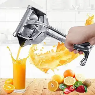 Manual Fruit Juicer & Juice Extractor — Heavy Duty Hand Press Multifunction Fruit Press for Orange, Lemon, Pomegranate & More