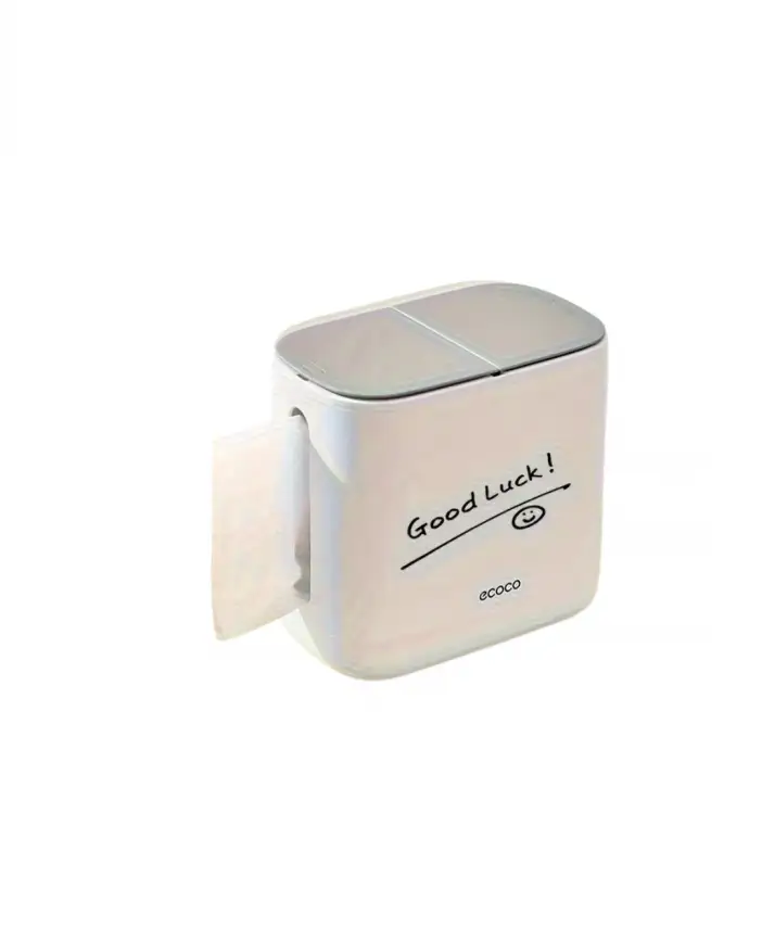 Premium Quality Eco New Dual-Purpose Mini Desktop Trash Can and Tissue Box - Rectangular Desk Bin, Paper Towel Holder Suitable for Office Desks, Workbenches, Coffee Counters