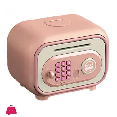 Mini Kids Money Saving Bank with Key Lock, Digital Balance Record Card, Coin and Cash Storage Box, Educational Piggy Bank for Children, Fun Money Saving Toy, Secure Cash Organizer, Financial Learning