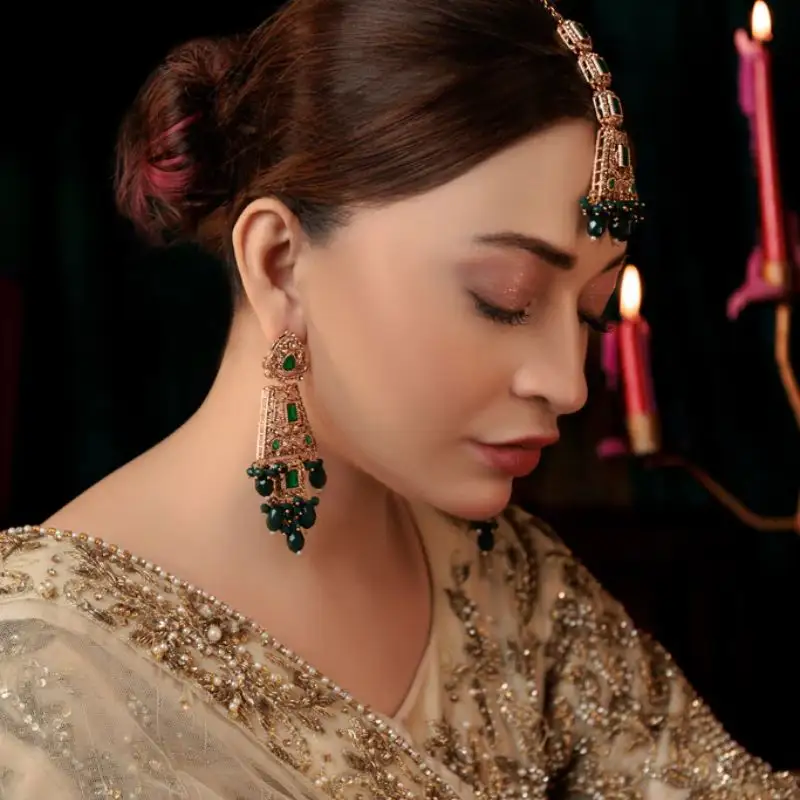 Resham Earing And Tika