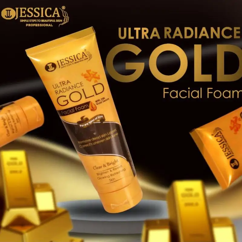 Jessica 24k Gold Ultra Radiance Facial Foam – 100ml