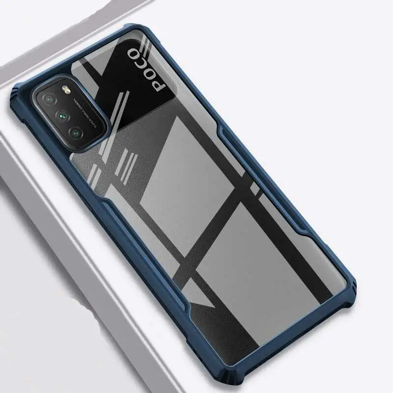 Rzants Xiaomi Poco M3/Redmi 9 Power/Redmi 9T Beetle Series Protective Anti Shock Phone Case Cover Black