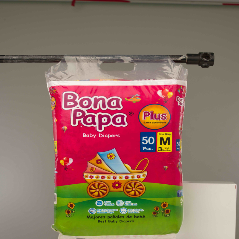 Bona Papa Plus Baby Diapers (Medium) - 50 Pcs