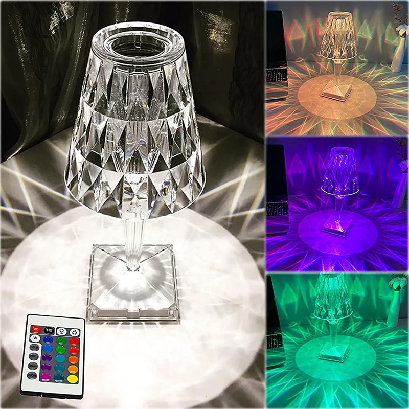 Diamond Table Lamp USB Charging Touch Lamp