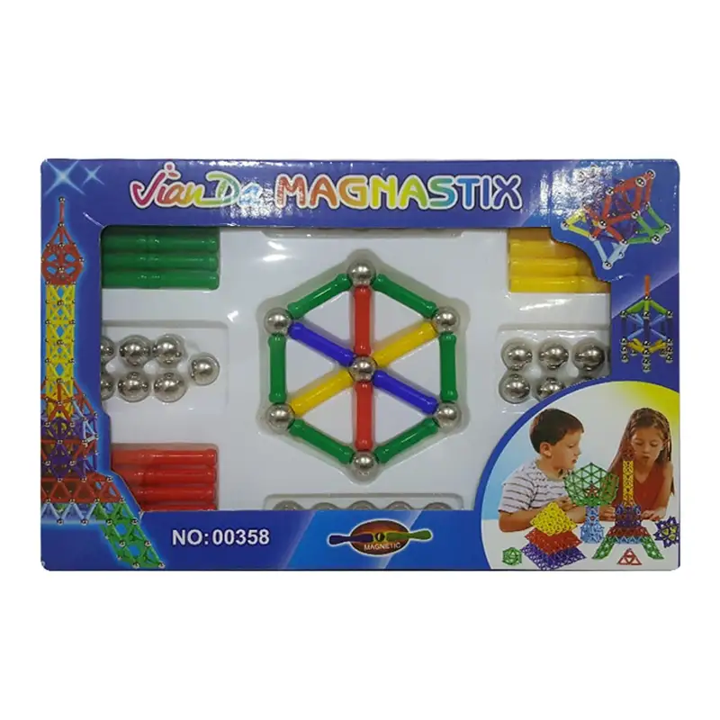 Magnetic Balls and Sticks Construction Set - 84 pcs