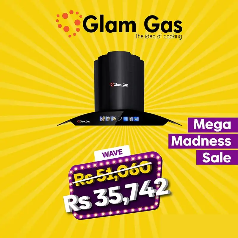 Glam Gas Range Hood Wave