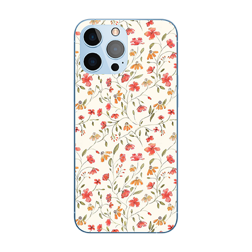 Customized Mobile Case for Apple iPhones (Light pink floral-1 Design)