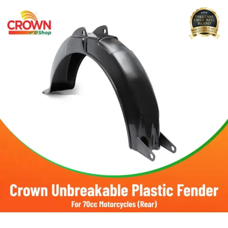 Crown Unbreakable Plastic Fender Rear for 70cc Motorcycles