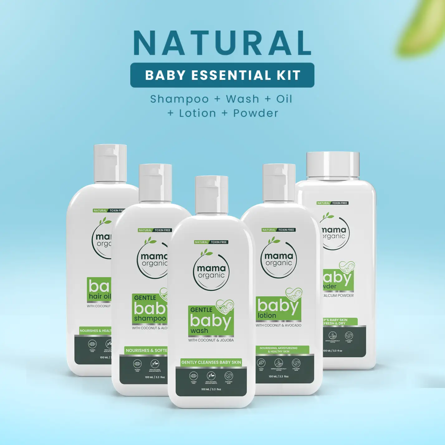 Natural Baby Essential Kit - Natural & Non Toxic