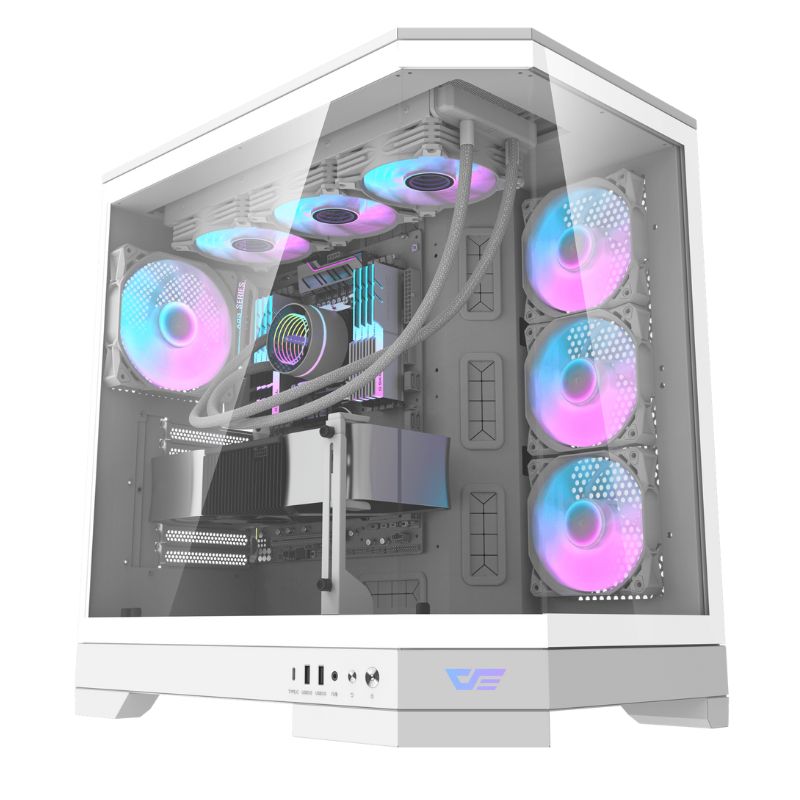 DarkFlash Dqx90 White Gaming Case