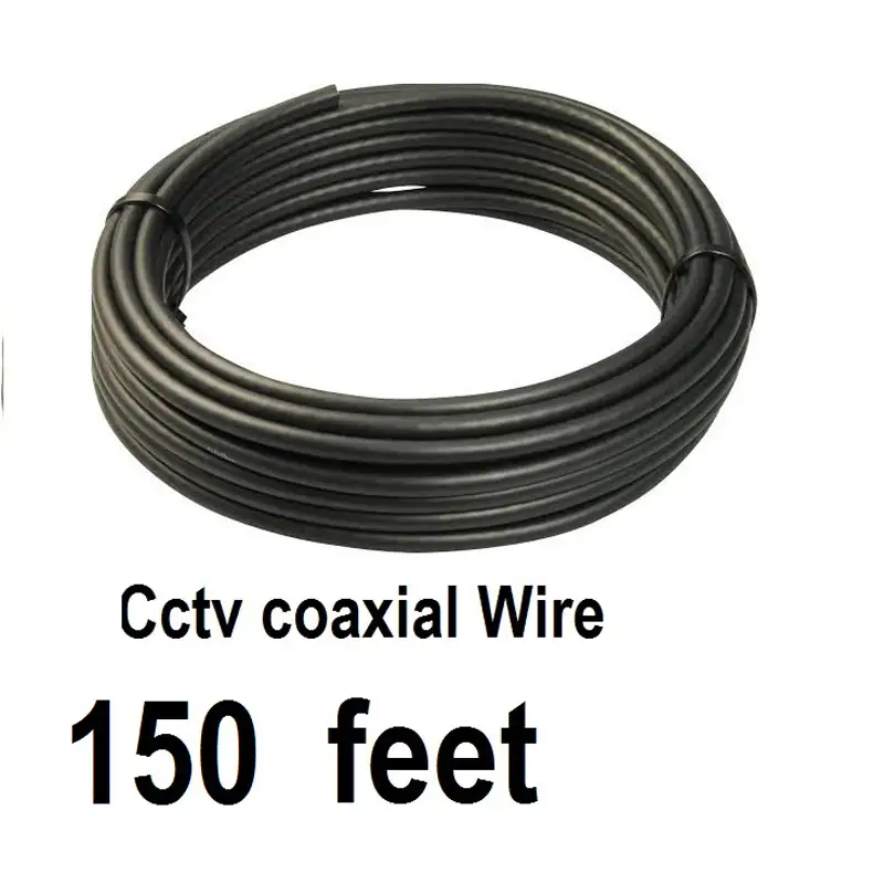 Cctv Coaxial Wire Cable For Easy Cctv Installation -150 Feet