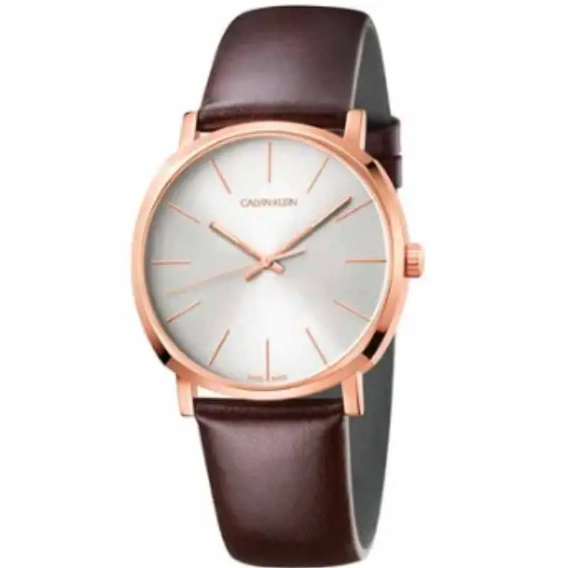 Calvin Klein Men's Posh Leather Analog Watch K8Q316G6
