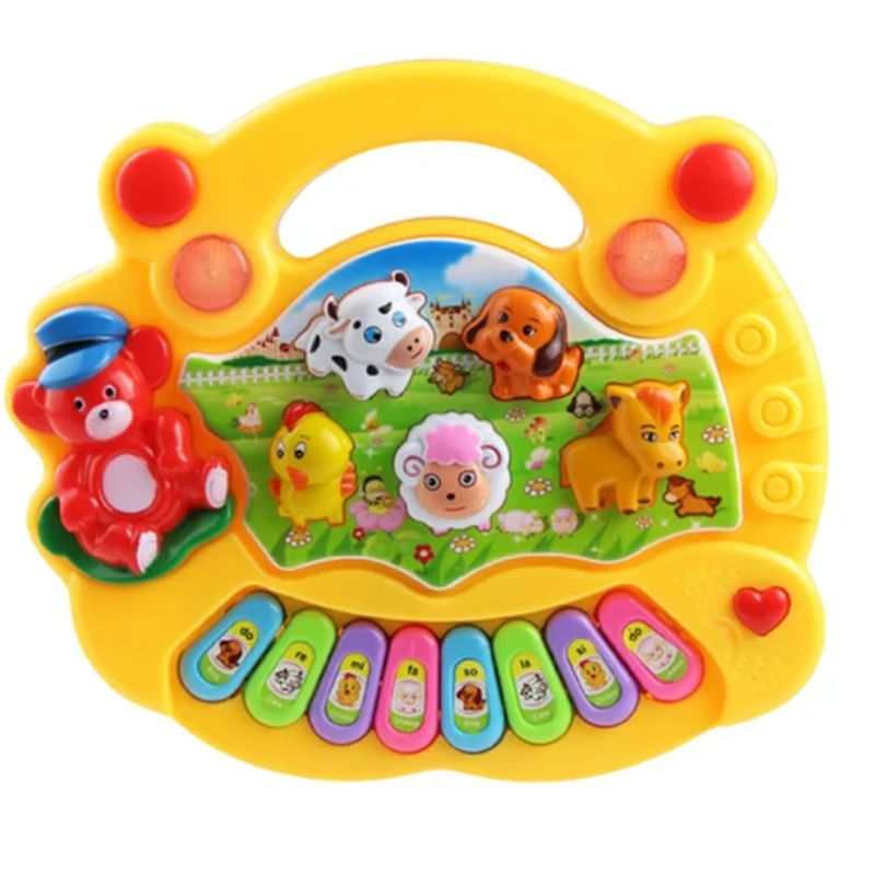 Cartoon Animal Farm Music Piano Toy
