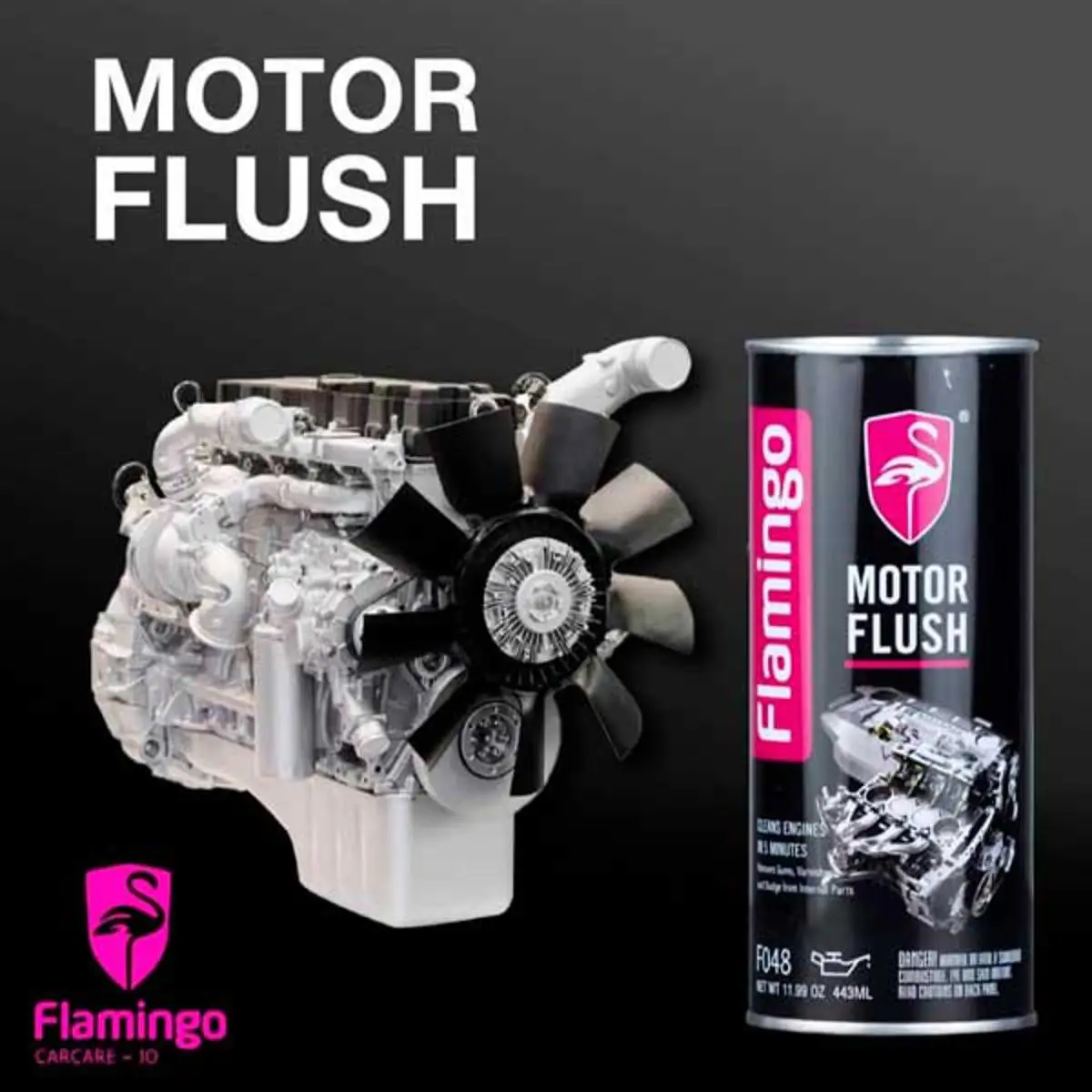 Flamingo Motor Flush - Super High Quality Engine Flush - 443ml