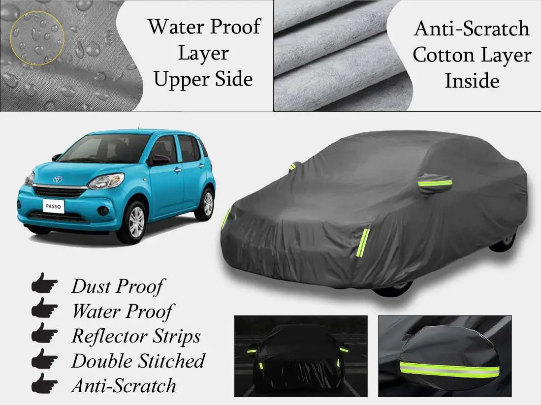 Toyota Passo 2018 - 2022 Top Cover | Grey | Anti-Scratch | Double Layer | Heat Proof | Water Proof