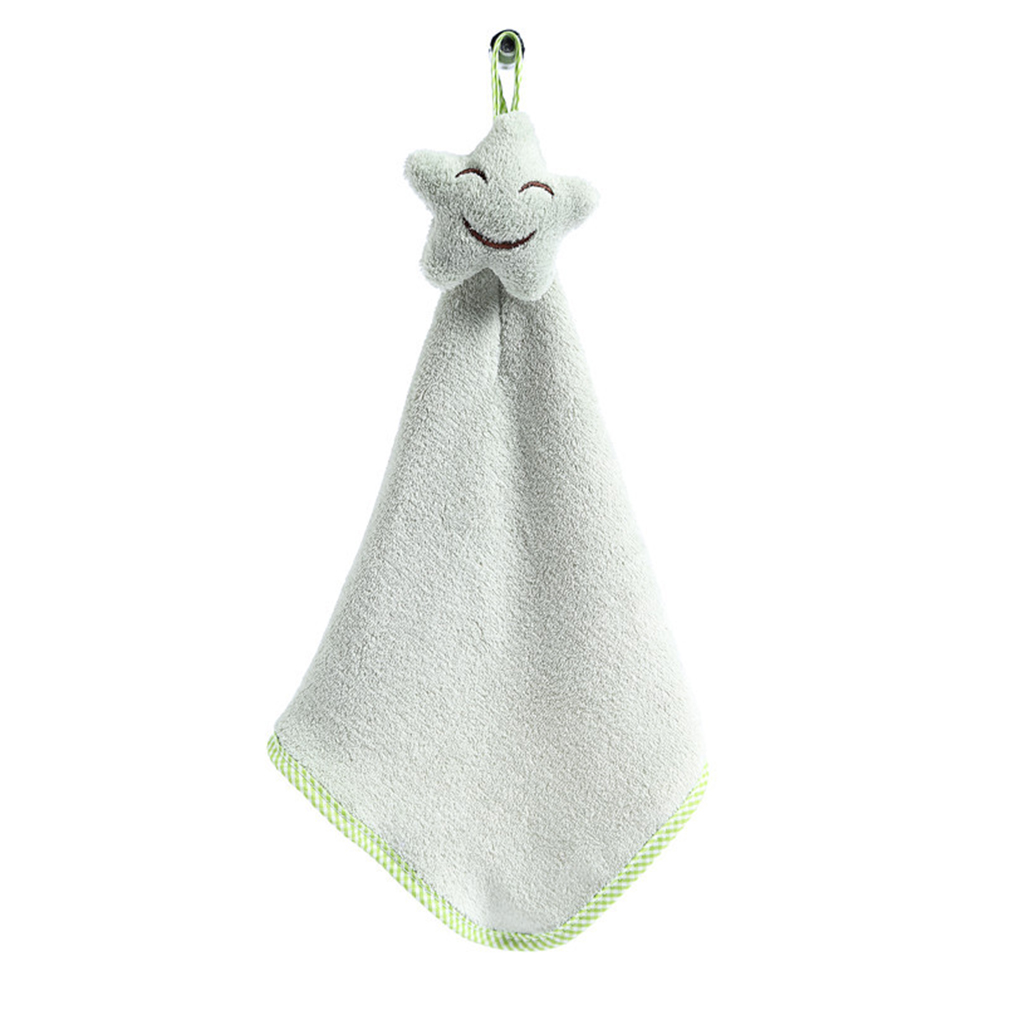 Kitchen Cleaning Towel Hanging Hand Towels Absorbent 1Pcs Dishcloths Lint-Free Cloth Coral Velvet Soft