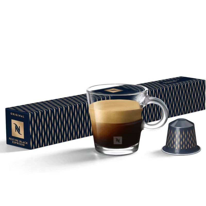 Nespresso Festive Black Espresso 40 ml / Lungo 110 ml