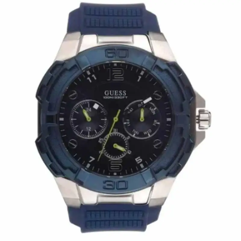 Guess Men's Water Resistant Analog Watch W1254G1 - 52 mm - Blue