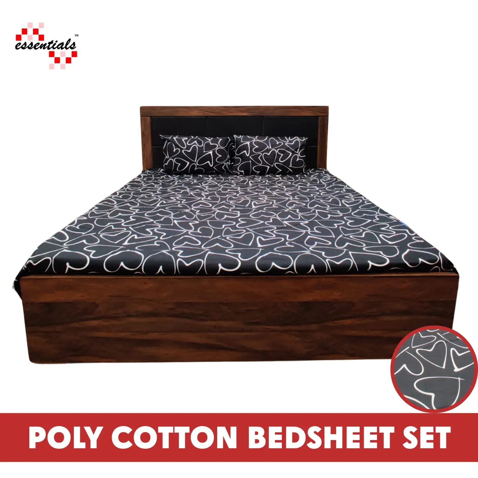 Poly Cotton King Size Bedsheet – Soft, Breathable & Wrinkle-Resistant for a Luxurious Sleep