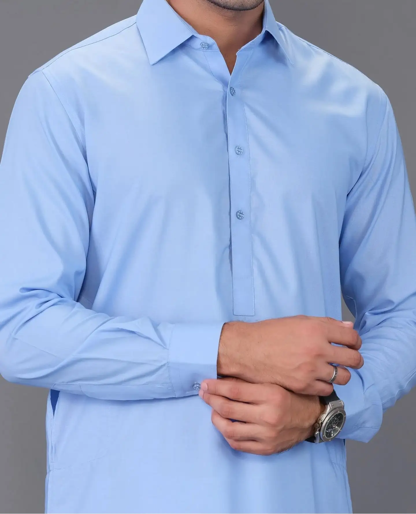 Sky Blue Plus (Wash n Wear Delight) zarar clothing studio