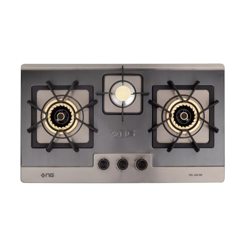 Nasgas DG-346 BK Steel Top Built In Hob With Official Warranty