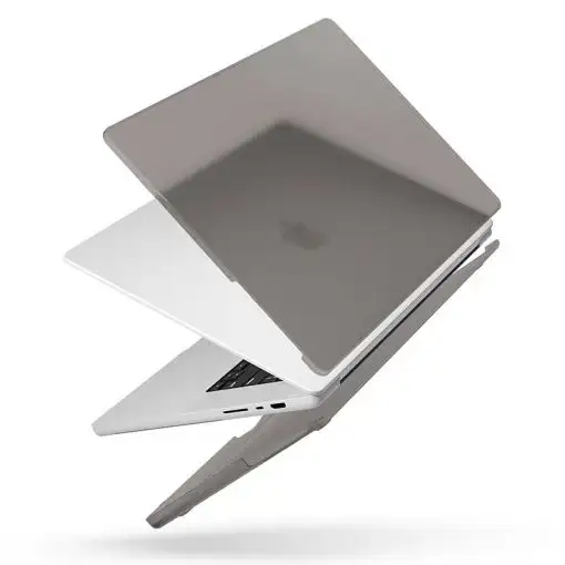 Uniq Claro Ultra Thin Sleek Protection for MacBook Pro 16″ (2021/2022) A2485 Case – Smoke (Matte Grey)