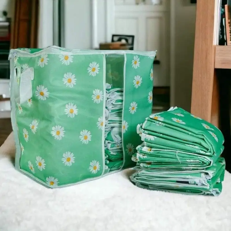 High Quality Flower Printed Storage Bag