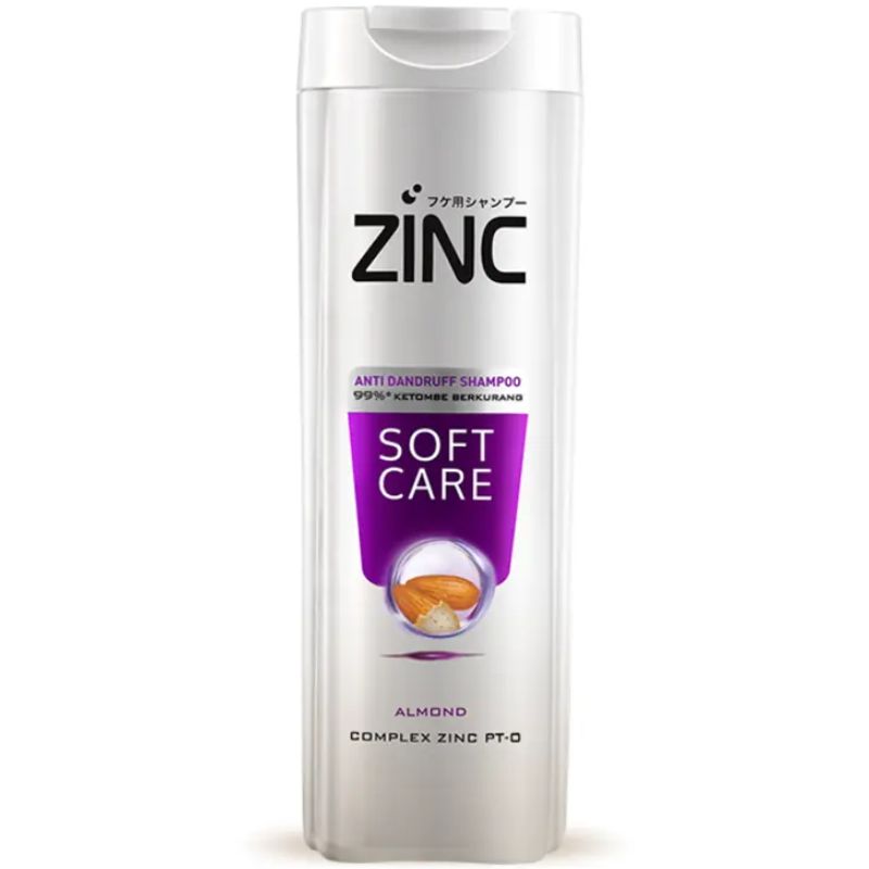 Zinc Anti Dandruff Shampoo Soft Care Almond 340ML