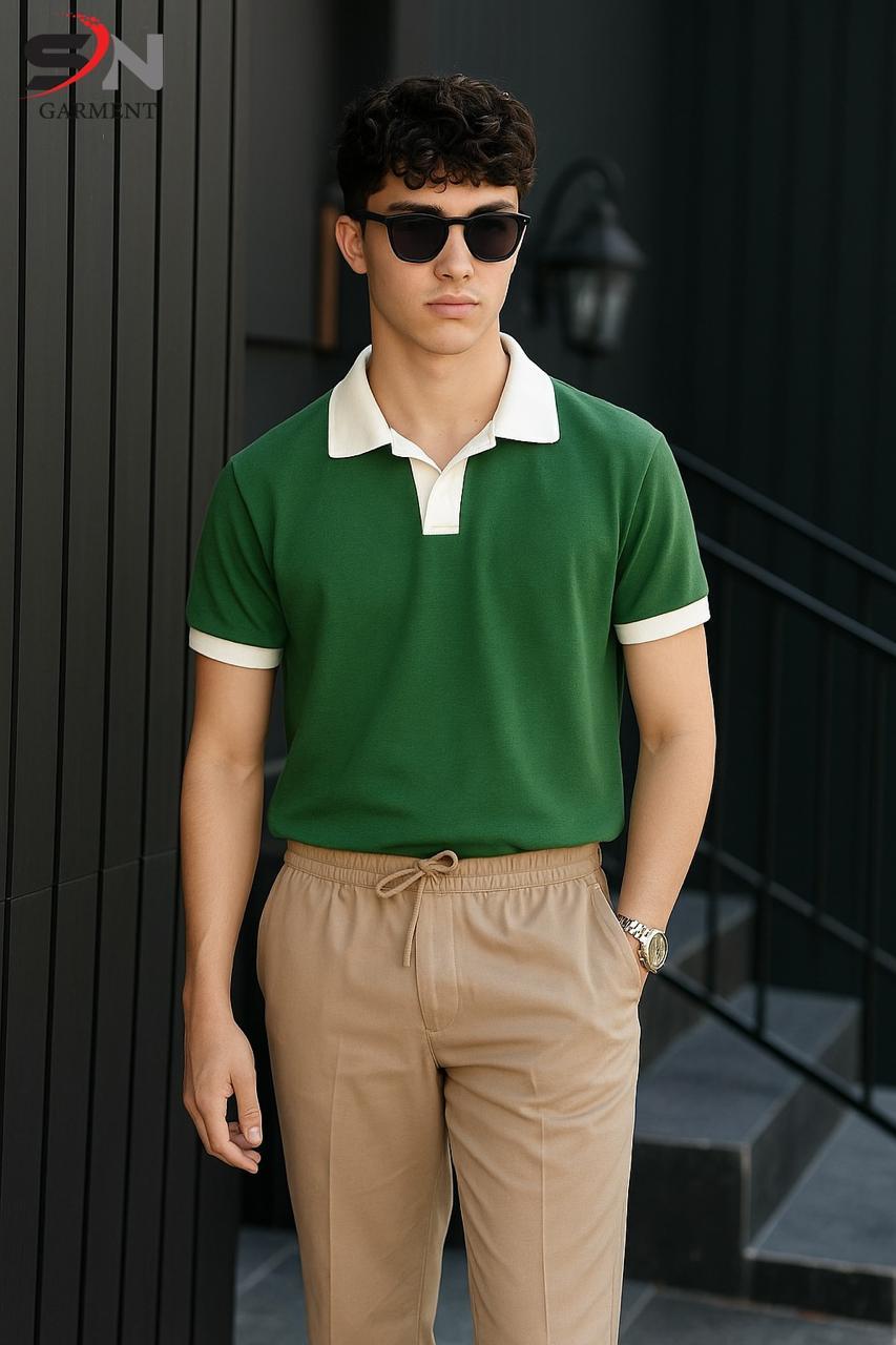 Men's Coat Collar Polo T-shirt