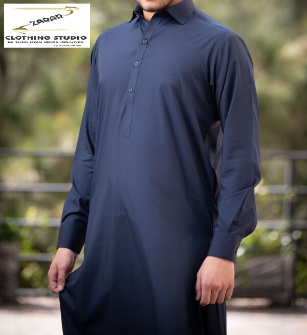 Royal Navy Blue (Cotton Supreme) zarar clothing studio