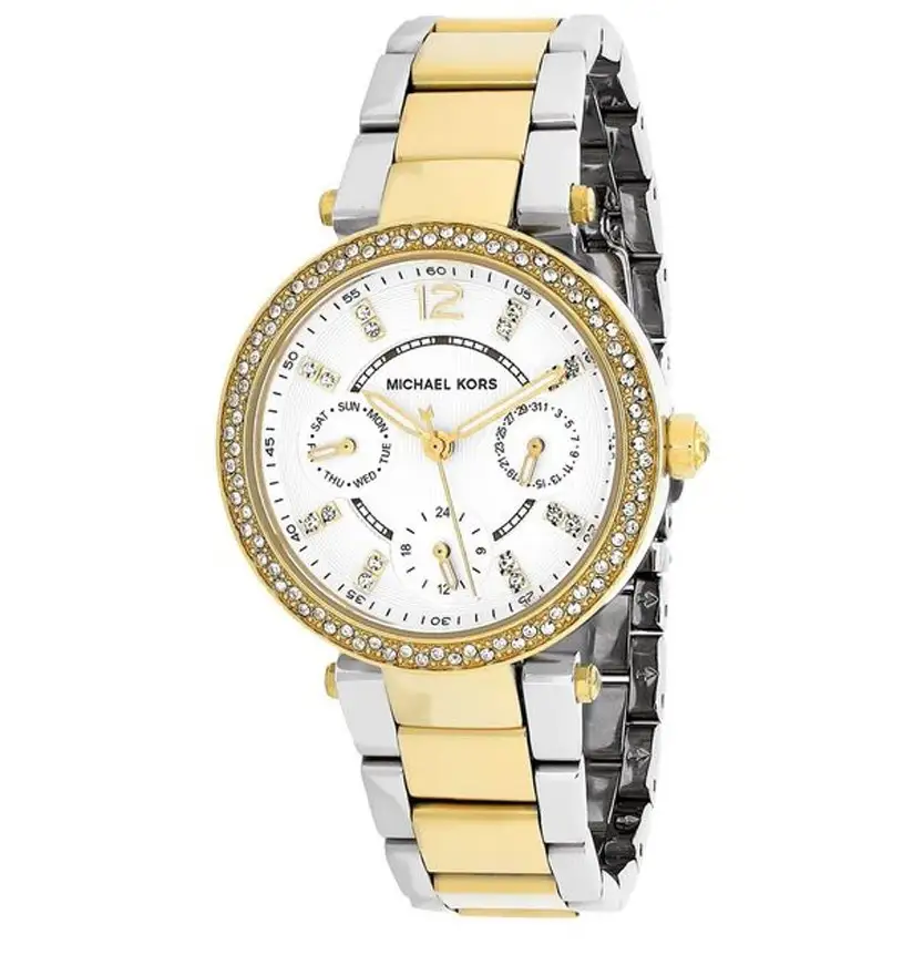 Michael Kors Women’s Quartz Stainless Steel Silver Dial 33mm Watch Mk6055