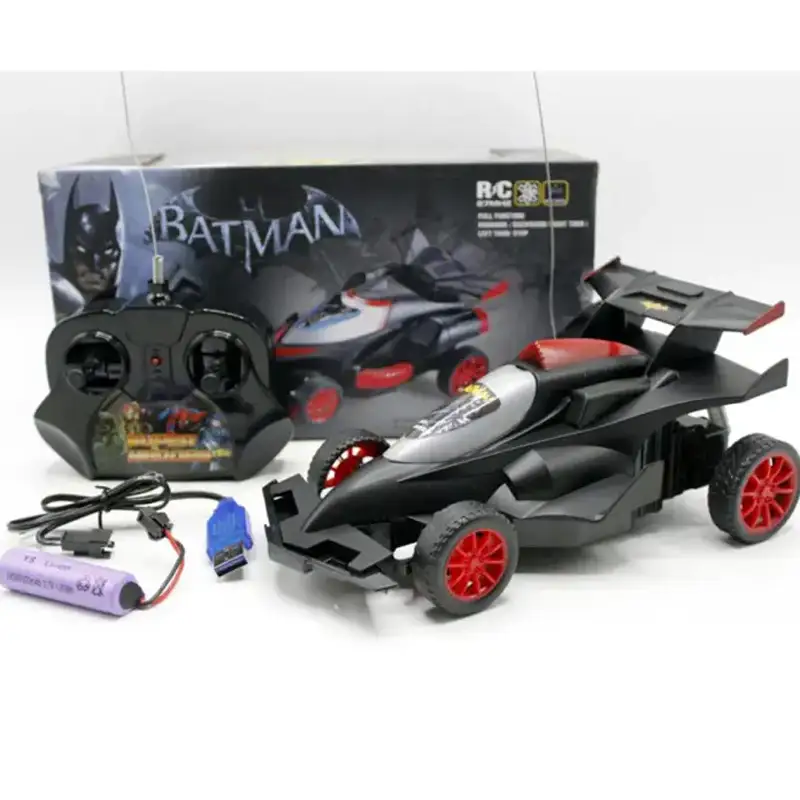 Remote Control Black Batman Chariot Car Kids Toy