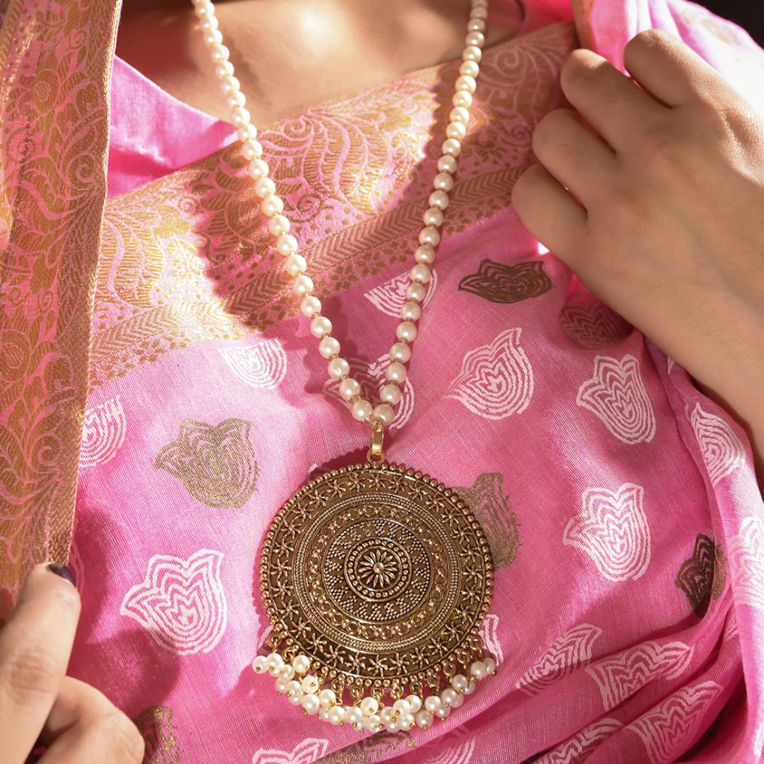 Zara Copper Pendent Set