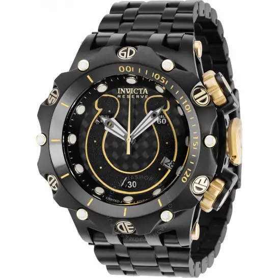 Invicta NFL Indianapolis Colts Chronograph Black Dial Men's Watch