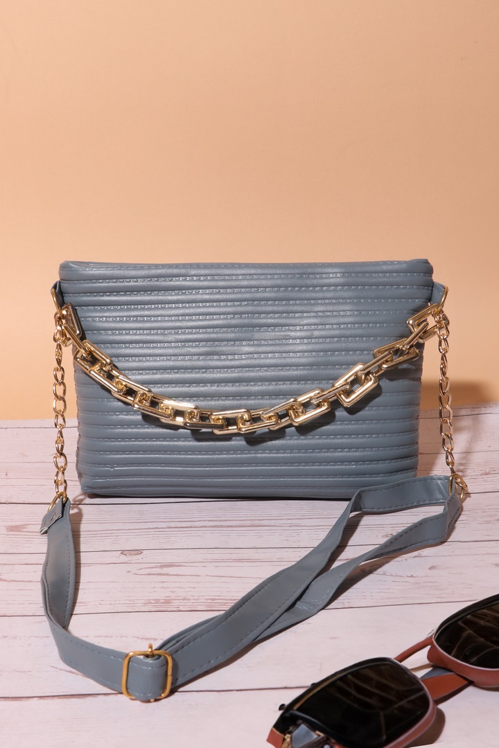 Laira Women's Fashion Grey/Golden Cross Body Bag