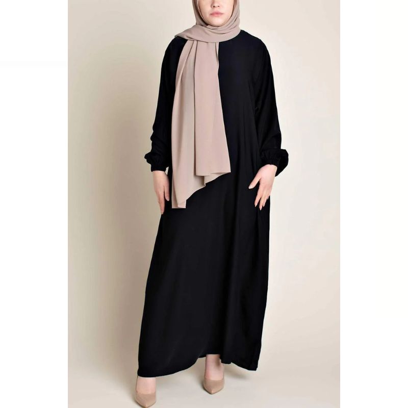 Hatun Classic Everyday Abaya Black For Women