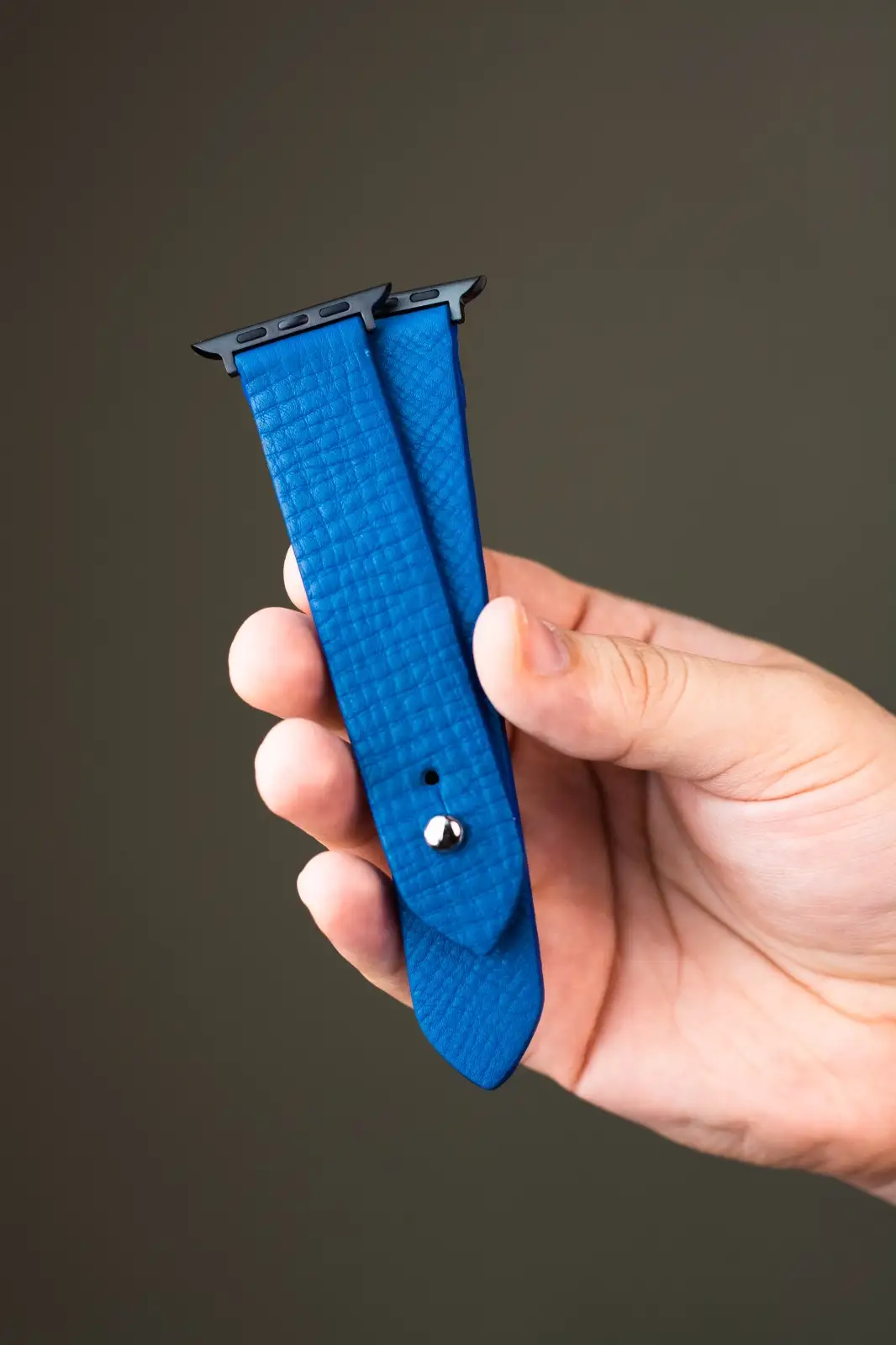 Waji's | Cobalt Blue Apple Watch Strap - Pure Leather Strap