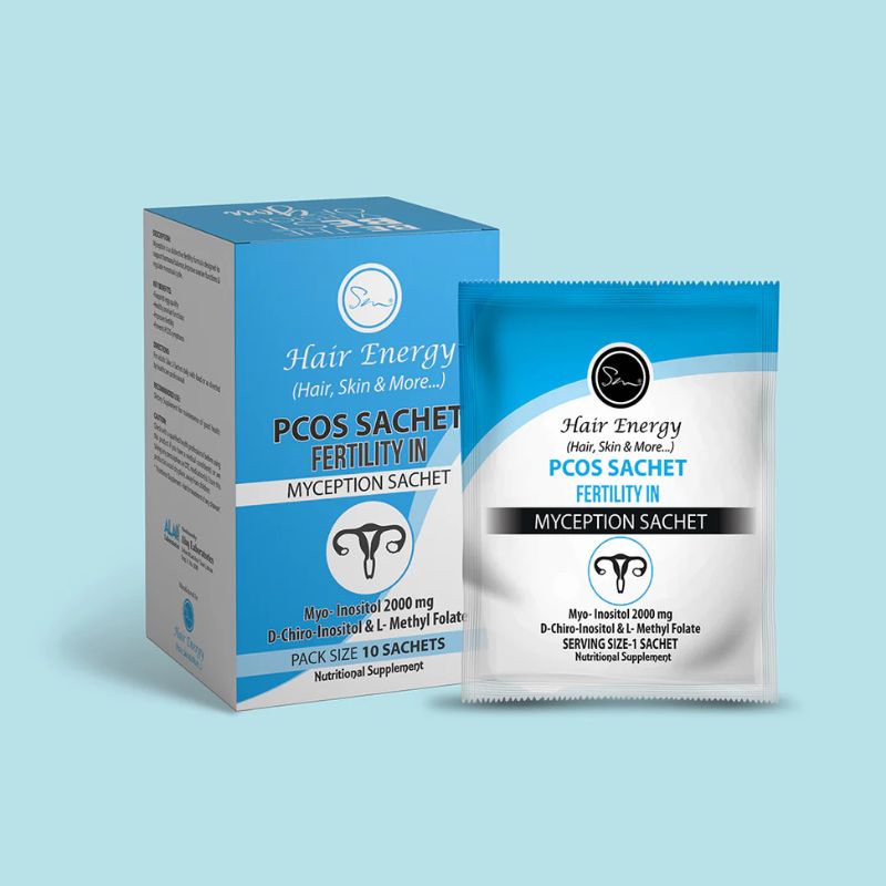 Hair Energy pcos & hormonal balance sachet fertilty  in myception sachet