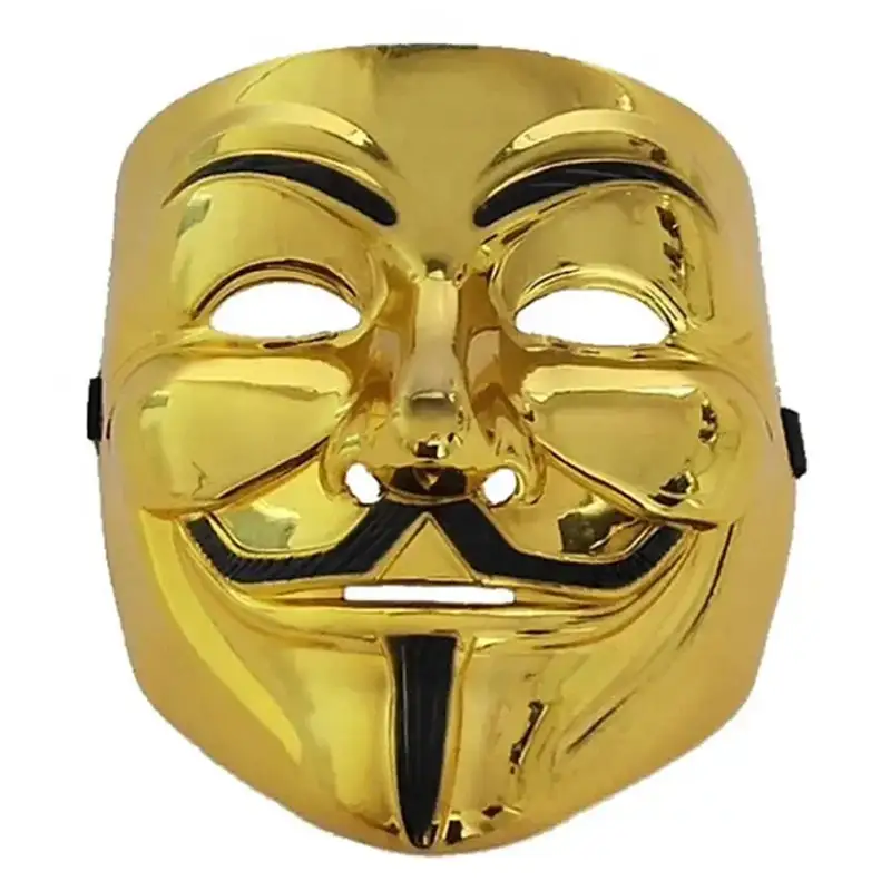 V For Vendetta Anonymous Mask- Golden Edition