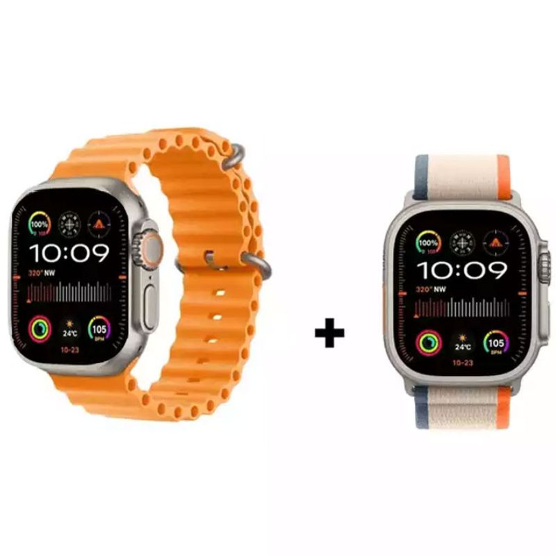 HW69 Ultra 2 Bluetooth Calling Smart Watch Dual Straps