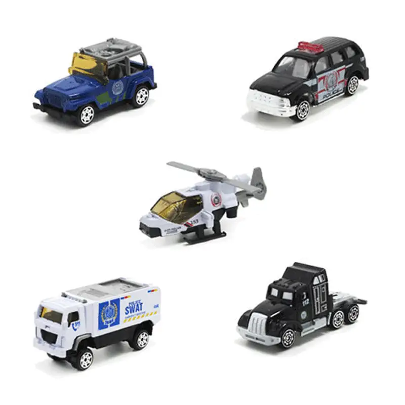 City Police Vehicle Set – 5 Pcs