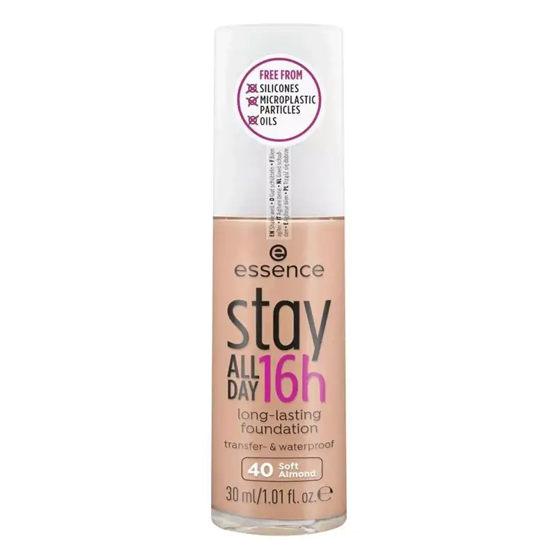 Essence Stay All Day Long Lasting Foundation - 40 Soft Almond 4059729339133