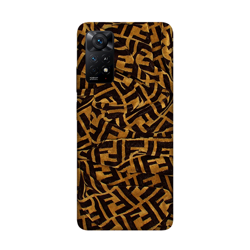 Customized Mobile Case for Xiaomi Phones (Fashion-fendi-Yellow Design)